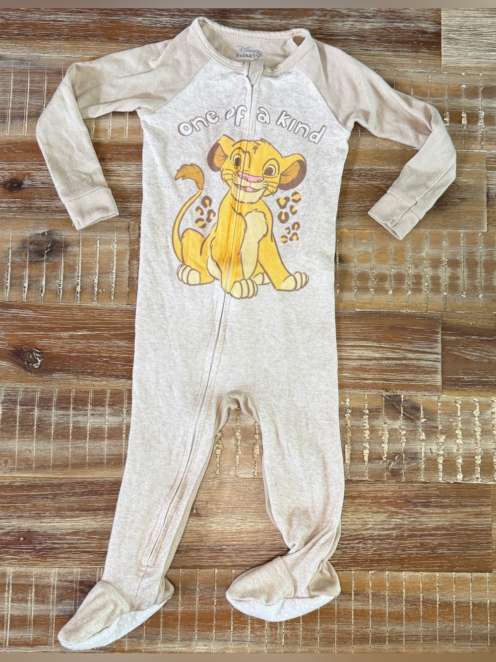 3/$15 Disney lion king sleeper Footie zippy pajama